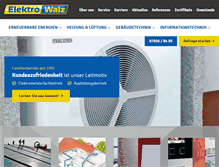 Tablet Screenshot of elektro-walz.de